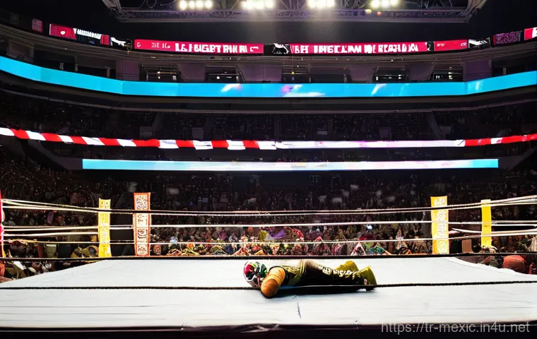 멕시코 전통 무술 루차 리브레 - **Prompt:** A group shot of three diverse luchadores, two "Técnicos" (heroes) and one "Rudo" (villai... 멕시코 전통 무술 루차 리브레 - **Prompt:** A group shot of three diverse luchadores, two "Técnicos" (heroes) and one "Rudo" (villai...